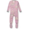imageBurts Bees Baby Girls Snug Fit OnePiece Footed NonSlip Sleeper PajamasPolar Mountain Pink