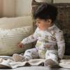 imageBurts Bees Baby Girls Snug Fit OnePiece Footed NonSlip Sleeper PajamasStardust Bunnies