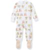 imageBurts Bees Baby Girls Snug Fit OnePiece Footed NonSlip Sleeper PajamasStardust Bunnies