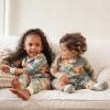 imageBurts Bees Baby Girls Snug Fit OnePiece Footed NonSlip Sleeper PajamasSunflowers