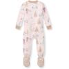 imageBurts Bees Baby Girls Snug Fit OnePiece Footed NonSlip Sleeper PajamasTea Time