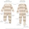imageBurts Bees Baby Girls Snug Fit OnePiece Footed NonSlip Sleeper PajamasWhimsical Floral