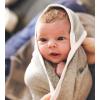 imageBurts Bees Baby Infant Hooded Towels Little Ducks Organic Cotton Unisex Bath Essentials and Newborn Necessities Soft Nursery Towel with Hood Set 2Pack Size 29 x 29 InchHoneybeeGrey