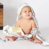 imageBurts Bees Baby Infant Hooded Towels Little Ducks Organic Cotton Unisex Bath Essentials and Newborn Necessities Soft Nursery Towel with Hood Set 2Pack Size 29 x 29 InchHoneybeeGrey