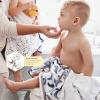 imageBurts Bees Baby Infant Hooded Towels Little Ducks Organic Cotton Unisex Bath Essentials and Newborn Necessities Soft Nursery Towel with Hood Set 2Pack Size 29 x 29 InchHello Moon