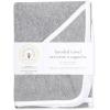 imageBurts Bees Baby Infant Hooded Towels Little Ducks Organic Cotton Unisex Bath Essentials and Newborn Necessities Soft Nursery Towel with Hood Set 2Pack Size 29 x 29 InchLight Grey