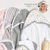 imageBurts Bees Baby Infant Hooded Towels Little Ducks Organic Cotton Unisex Bath Essentials and Newborn Necessities Soft Nursery Towel with Hood Set 2Pack Size 29 x 29 InchGrey Yellow Bees