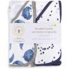 imageBurts Bees Baby Infant Hooded Towels Little Ducks Organic Cotton Unisex Bath Essentials and Newborn Necessities Soft Nursery Towel with Hood Set 2Pack Size 29 x 29 InchHello Moon
