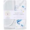 imageBurts Bees Baby Infant Hooded Towels Little Ducks Organic Cotton Unisex Bath Essentials and Newborn Necessities Soft Nursery Towel with Hood Set 2Pack Size 29 x 29 InchWhale of a Tale