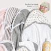 imageBurts Bees Baby Infant Hooded Towels Little Ducks Organic Cotton Unisex Bath Essentials and Newborn Necessities Soft Nursery Towel with Hood Set 2Pack Size 29 x 29 InchGreen Avocados
