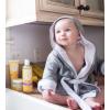 imageBurts Bees Baby Kids Hooded BathrobeHeather Grey