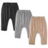 imageBurts Bees Baby Knit Jogger Pants Baby Sweatpants 100 Organic Cotton Infant BottomsAsh 3pk