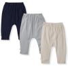 imageBurts Bees Baby Knit Jogger Pants Baby Sweatpants 100 Organic Cotton Infant BottomsDark Blue 3pk