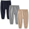 imageBurts Bees Baby Knit Jogger Pants Baby Sweatpants 100 Organic Cotton Infant BottomsMidnight Joggers 3pk