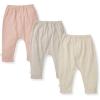 imageBurts Bees Baby Knit Jogger Pants Baby Sweatpants 100 Organic Cotton Infant BottomsPink Sand 3pk