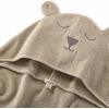 imageBurts Bees Baby Toddler Hooded Animal Character Towels Organic Cotton Unisex Bath Essentials Soft Nursery Towel for KidsBear