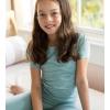 imageBurts Bees Baby Unisex Baby Honeysoft 2 Pc PajamasJersey Slub Short Sleeve Tee and Pant SetOrganic Cotton ampamp Lyocell BlendSeaglass Blue