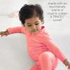 imageBurts Bees Baby Unisex Baby Honeysoft Pajamas Footless Onepiece Zipup Pj Soft Organic Cotton ampamp Lyocell BlendPink Coral