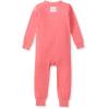 imageBurts Bees Baby Unisex Baby Honeysoft Pajamas Footless Onepiece Zipup Pj Soft Organic Cotton ampamp Lyocell BlendPink Coral