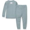 imageBurts Bees Baby Unisex Baby Honeysoft Pajamas Tee and Pant 2Piece Pj Set Soft Organic Cotton ampamp Lyocell BlendMuted Blue