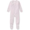 imageBurts Bees Baby Unisex Baby Honeysoft Sleeper Pajamas Zip Front Nonslip Footed Footie Pjs Organic Cotton ampamp LyocellLavender Jersey Slub