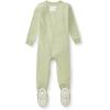imageBurts Bees Baby Unisex Baby Honeysoft Sleeper Pajamas Zip Front Nonslip Footed Footie Pjs Organic Cotton ampamp LyocellMoss Jersey Slub