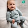 imageBurts Bees Baby Unisex Baby Honeysoft Sleeper Pajamas Zip Front Nonslip Footed Footie Pjs Organic Cotton ampamp LyocellMuted Blue