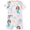 imageBurts Bees Baby Unisex Baby Short Sleeve Pajamas Onepiece Sleeper Romper Pjs Snug Fit for Infants 3 to 24 MonthsMagical Mermaids