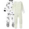 imageBurts Bees Baby babyboys Boys Sleeper Pjs 100 Organic Cotton Onepiece Footie Zip Up Jumpsuit Snug Fit PajamasToucan