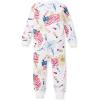 imageBurts Bees Baby babyboys Footless Sleepers 100 Organic Cotton Onepiece Diagonal Zip Up Jumpsuit Snug Fit PajamasFirecrackers