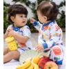 imageBurts Bees Baby babyboys Footless Sleepers 100 Organic Cotton Onepiece Diagonal Zip Up Jumpsuit Snug Fit PajamasJuice Box
