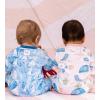 imageBurts Bees Baby babyboys Footless Sleepers 100 Organic Cotton Onepiece Diagonal Zip Up Jumpsuit Snug Fit PajamasMediterranean Sailing