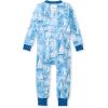 imageBurts Bees Baby babyboys Footless Sleepers 100 Organic Cotton Onepiece Diagonal Zip Up Jumpsuit Snug Fit PajamasMediterranean Sailing