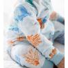 imageBurts Bees Baby babyboys Footless Sleepers 100 Organic Cotton Onepiece Diagonal Zip Up Jumpsuit Snug Fit PajamasUnder the Sea