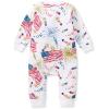 imageBurts Bees Baby babyboys Sleep and Play Pjs 100 Organic Cotton Onepiece Zip Front Footless Romper Jumpsuit PajamasFirecrackers