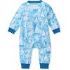 imageBurts Bees Baby babyboys Sleep and Play Pjs 100 Organic Cotton Onepiece Zip Front Footless Romper Jumpsuit PajamasMediterranean Sailing