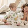 imageBurts Bees Baby babyboys Sleep and Play Pjs 100 Organic Cotton Onepiece Zip Front Footless Romper Jumpsuit PajamasPlayground
