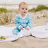 imageBurts Bees Baby babyboys Sleep and Play Pjs 100 Organic Cotton Onepiece Zip Front Footless Romper Jumpsuit PajamasSandy Castles
