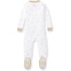 imageBurts Bees Baby babyboys Sleeper Pjs 100 Organic Cotton Onepiece Footie Zip Up Jumpsuit Snug Fit PajamasGolden Bee