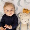 imageBurts Bees Baby babyboys Sleeper Pjs 100 Organic Cotton Onepiece Footie Zip Up Jumpsuit Snug Fit PajamasMidnight Solid Rib