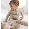 imageBurts Bees Baby babyboys Sleeper Pjs 100 Organic Cotton Onepiece Footie Zip Up Jumpsuit Snug Fit PajamasNeutral Solid Rib