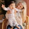 imageBurts Bees Baby babygirls Sleep and Play Pajamas 100 Organic Cotton Onepiece Footless PajamasClown Fish