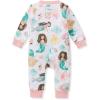 imageBurts Bees Baby babygirls Sleep and Play Pajamas 100 Organic Cotton Onepiece Footless PajamasMagical Mermaids