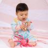 imageBurts Bees Baby babygirls Sleep and Play Pajamas 100 Organic Cotton Onepiece Footless PajamasPuffer Fish