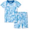 imageBurts Bees Baby Baby Boys Pajamas Sleeve Tee and Shorts 2Piece Pj Set 100 Organic CottonMediterranean Sailing