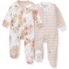 imageBurts Bees Baby Baby Girls Pajamas Sleep and Play Soft 100 Organic Cotton Onepiece Pj With Nonslip Bee Grip Footies Newborn Essentials