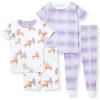 imageBurts Bees Baby Baby Girls Pajamas Tee and Pant 2Piece Pj Set 100 Organic CottonRoller Baby 2pk