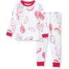 imageBurts Bees Baby Baby Girls Pajamas Tee and Pant 2Piece Pj SetDragon Fruit
