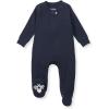 imageBurts Bees Baby Baby Girls Pajamas Zip Front NonSlip Footed Sleeper Pjs 100 Organic CottonMidnight Solid Rib