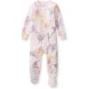 imageBurts Bees Baby Girls Snug Fit OnePiece Footed NonSlip Sleeper PajamasYogi Elephants